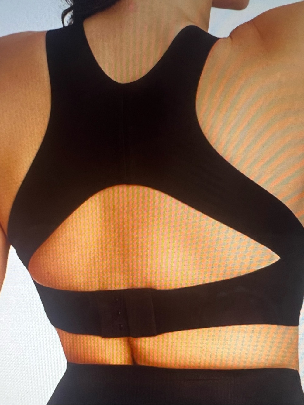 Cross-Back Posture Support Bra XXL Black